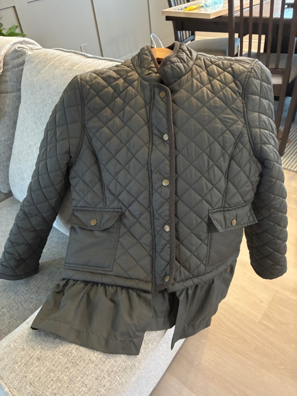 Joe Fresh Quilted Puffer Jacket in Olive